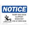 Signmission OSHA, Ramp & Dock Slippery When, 24in X 18in Alum, 24" W, 18" H, Landscape, OS-NS-A-1824-L-17980 OS-NS-A-1824-L-17980 - alternate 1
